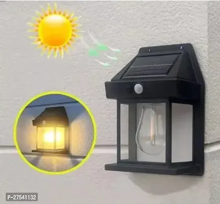 Solar Wall Lights Outdoor, Wireless Dusk to Dawn Porch Lights Fixture, Solar Wall Lantern with 3 Modes  Motion Sensor, Waterproof Exterior Lighting with Clear Panel for Entryway Front Door