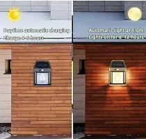 Solar Wall Lights Outdoor, Wireless Dusk to Dawn Porch Lights Fixture, Solar Wall Lantern with 3 Modes  Motion Sensor, Waterproof Exterior Lighting with Clear Panel for Entryway Front Door-thumb2