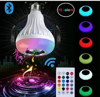 Led Bulb with Bluetooth Speaker Music Light Bulb + Rgb Light Ball Bulb with Remote Control for Home Bedroom Living Room Party Decoration-thumb1