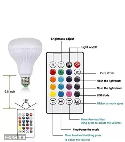 Led Bulb with Bluetooth Speaker Music Light Bulb + Rgb Light Ball Bulb with Remote Control for Home Bedroom Living Room Party Decoration-thumb3