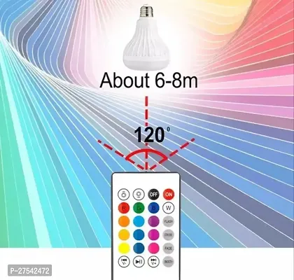 Led Bulb with Bluetooth Speaker Music Light Bulb + Rgb Light Ball Bulb with Remote Control for Home Bedroom Living Room Party Decoration-thumb2