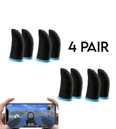 Anti Slip Mobile Gaming Finger Sleeve Pack Of 4