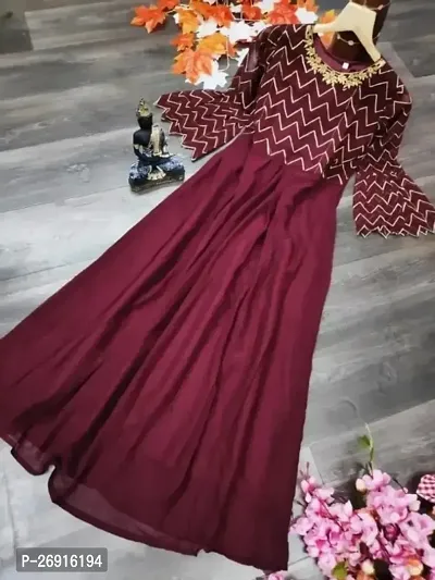 BEAUTIFULL EMBROIDERY WORK GOWN-thumb0