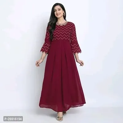 BEAUTIFULL EMBROIDERY WORK GOWN-thumb2