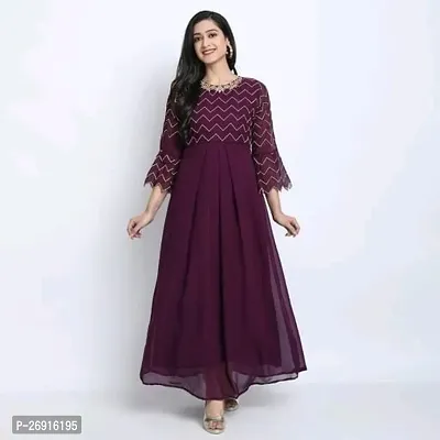 BEAUTIFULL EMBROIDERY WORK GOWN-thumb4