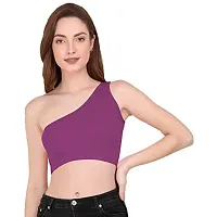 THE BLAZZE 1003 Women's Sleeveless Crop Tops Sexy Strappy Tees (Medium, Color_12)-thumb3