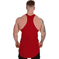 THE BLAZZE 0038 Men's Sleeveless T-Shirt Gym Tank Gym Stringer Tank Tops Muscle Gym Bodybuilding Vest Fitness Workout Train Stringers (Large, Color_02)-thumb1