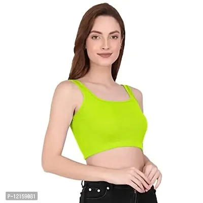 THE BLAZZE 1044 Women's Summer Basic Sexy Strappy Sleeveless Crop Top's(XS,Color_07)-thumb4