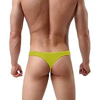 THE BLAZZE 0009 Men's Cotton Spandex Thong (Large(85-90cm), G - Green)-thumb1