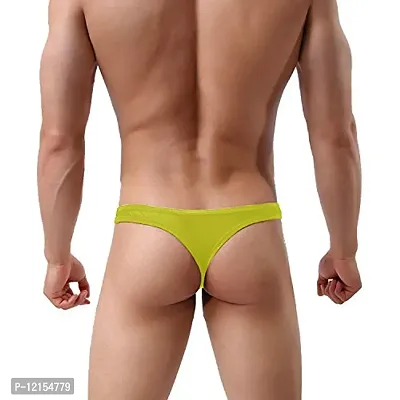 THE BLAZZE 0009 Men's Cotton Spandex Thong (Large(85-90cm), G - Green)-thumb2