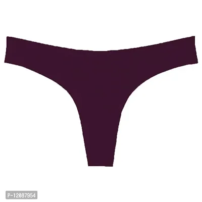 THE BLAZZE Women's Thong Low Rise Sexy Solid G-String Thong Bikini T-String Sexy Lingerie Panties Briefs (X-Large, Color_01)