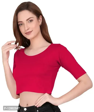 THE BLAZZE 1055 Women's Full Sleeve Crop Tops Sexy Strappy Tees-thumb4