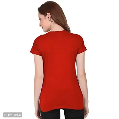 THE BLAZZE 1319 Women's Regular Solid Stylish Up and Down T-Shirts for Women (X-Large, Colour_03)-thumb2