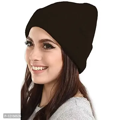 THE BLAZZE 2015 Unisex Winter Caps Pack Of 3 (Pack Of 3, Black,Grey,White)-thumb2