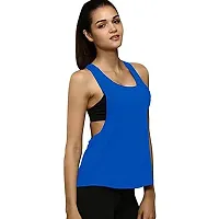 THE BLAZZE Women's Tunic Top (Medium(34?/85cm - Chest), Royal Blue)-thumb1