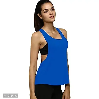 THE BLAZZE Women's Tunic Top (Medium(34?/85cm - Chest), Royal Blue)-thumb2