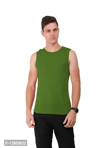 AD2CART A0006 Men's Round Neck Sleeveless T-Shirt Tank Top Gym Bodybuilding Vest Muscle Tee for Men (XL, Color_05)
