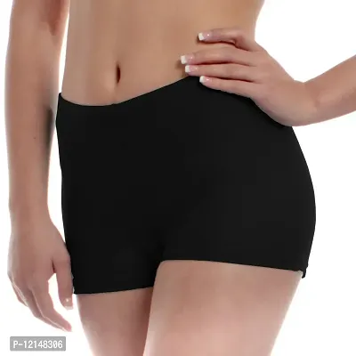 THE BLAZZE Women's Seamless Spandex Boyshort Underskirt Pant Short Leggings Pack of 4-thumb4