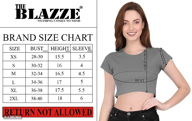 THE BLAZZE 1121 Crop Tops for Women-thumb5