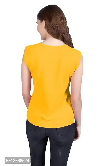 THE BLAZZE 1350 Women's Regular Round Neck Sleeveless T-Shirt for Women-thumb2