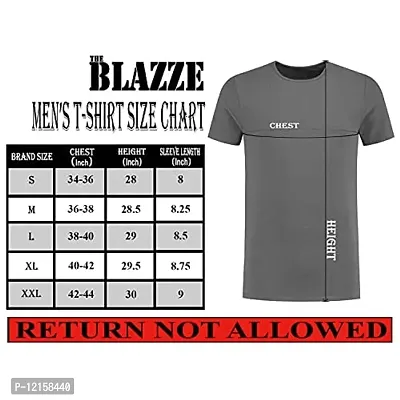 THE BLAZZE 0017 T-Shirts for Men (Medium, Colour_2)-thumb4