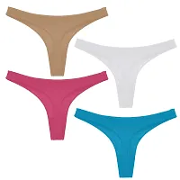 THE BLAZZE 1001 Women's Lingerie Panties Bikinis Hipsters Briefs G-Strings Thongs Underwear Cotton Shorts Boy Shorts for Women Women's-thumb1