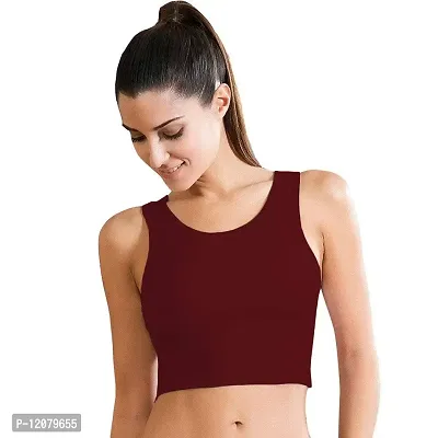 THE BLAZZE Women's Cotton Camisole (AS-88_Maroon_XX-Large)-thumb0