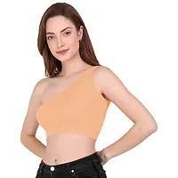 THE BLAZZE Women's Crop Top (QW-14_Black, Green, Light Apricot, Pink, Red, White, Wine Red_2XL)-thumb2