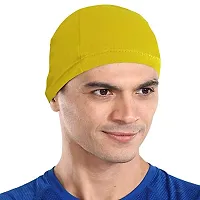 THE BLAZZE Cotton Helmet Cap (Free Size, Grey+Maroon+Navy+Yellow)-thumb4