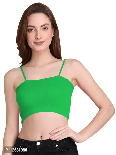 THE BLAZZE 1290 Crop Top for Women (X-Small, Green)-thumb5