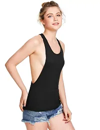 THE BLAZZE Women's Sleeveless Loose Fit Racerback Yoga Workout Tank Top-thumb2