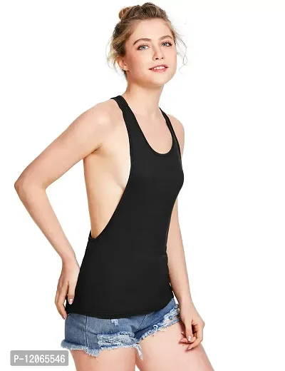 THE BLAZZE Women's Sleeveless Loose Fit Racerback Yoga Workout Tank Top-thumb3