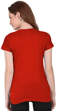 THE BLAZZE 1319 Women's Regular Solid Stylish Up and Down T-Shirts for Women (Medium, Colour_03)-thumb1