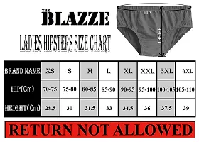 THE BLAZZE Women's Cotton Hipsters Panties for Women-thumb3