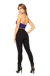 THE BLAZZE 1294 Women's Sleeveless Crop Tops Sexy Strappy Tees (XX-Large, Royal Blue)-thumb1