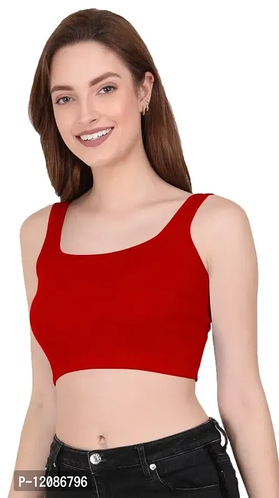 THE BLAZZE 1044 Women's Summer Basic Sexy Strappy Sleeveless Crop Top's (XX-Large, Color_1)-thumb4