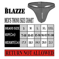 THE BLAZZE 0009 Men's Cotton Spandex Thong (Large(85-90cm), G - Green)-thumb3