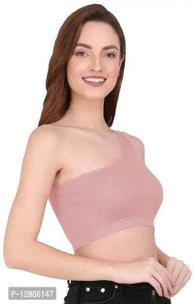 THE BLAZZE Women's Sleeveless Crop Tops Sexy Strappy Tee-thumb1