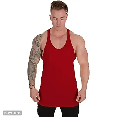 THE BLAZZE 0038 Men's Sleeveless T-Shirt Gym Tank Gym Stringer Tank Tops Muscle Gym Bodybuilding Vest Fitness Workout Train Stringers (Large, Color_02)-thumb0