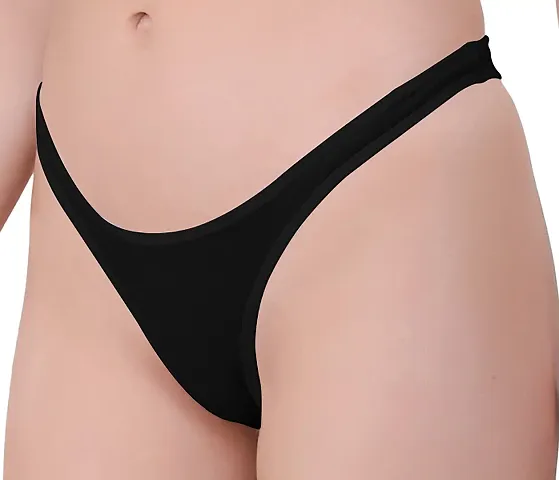 AD2CART A1012 Women's Thong Low Rise Sexy Solid G-String Thong Bikini T-String Sexy Lingerie Panties Briefs