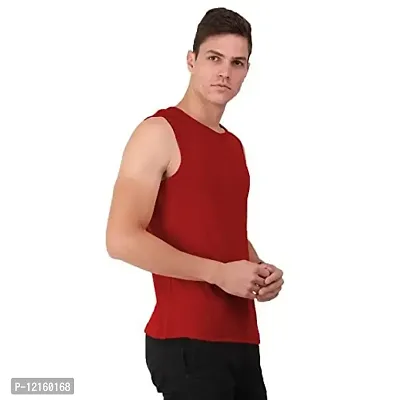 AD2CART A0006 Men's Round Neck Sleeveless T-Shirt Tank Top Gym Bodybuilding Vest Muscle Tee for Men (XL, Color_02)-thumb4