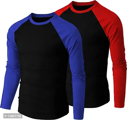 THE BLAZZE 0131 Men's Raglan Full Sleeve T-Shirts for Men-thumb0