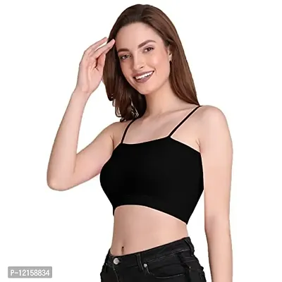 THE BLAZZE 1290 Women's Sleeveless Crop Tops Sexy Strappy Tees(S,Color_09)-thumb5