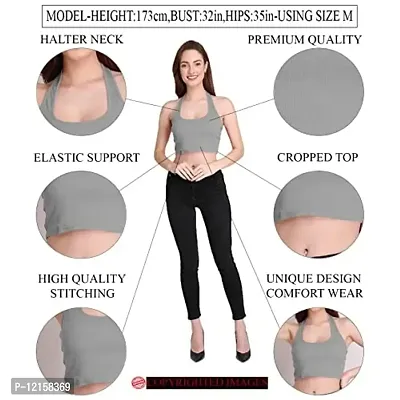 THE BLAZZE 1294 Women's Sexy Cotton Tank Crop Tops Bustier Bra Vest Crop Top Bralette Blouse Top for Womens (X-Small, Colour_1)-thumb4