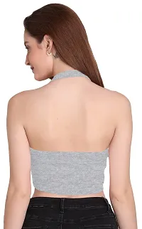 THE BLAZZE 1290 Sexy Women's Tank Top Bustier Bra Vest Crop Top Bralette Blouse Top for Women (XX-Large, Grey)-thumb2