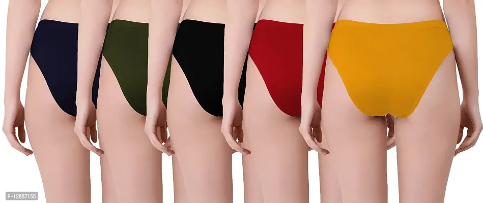 THE BLAZZE 1020 Women's Lingerie Panties Hipsters Briefs G-Strings Thongs Underwear Womens's Cotton Boy Shorts Women Bikinis for Woman-thumb2