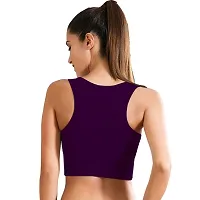 THE BLAZZE Women's Cotton Camisole (AS-88_Purple_X-Large)-thumb1