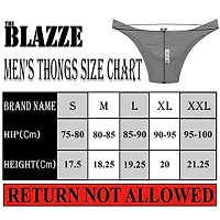 THE BLAZZE 0010 Men's G-String Thong Sexy Low Mid High Underwear Thongs for Men(XL_Combo_01)-thumb2