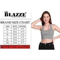 THE BLAZZE 1294 Women's Sexy Cotton Tank Crop Tops Bustier Bra Vest Crop Top Bralette Blouse Top for Womens (X-Small, Colour_1)-thumb4