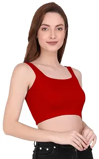 THE BLAZZE 1044 Women's Summer Basic Sexy Strappy Sleeveless Crop Top's (XX-Large, Color_1)-thumb4